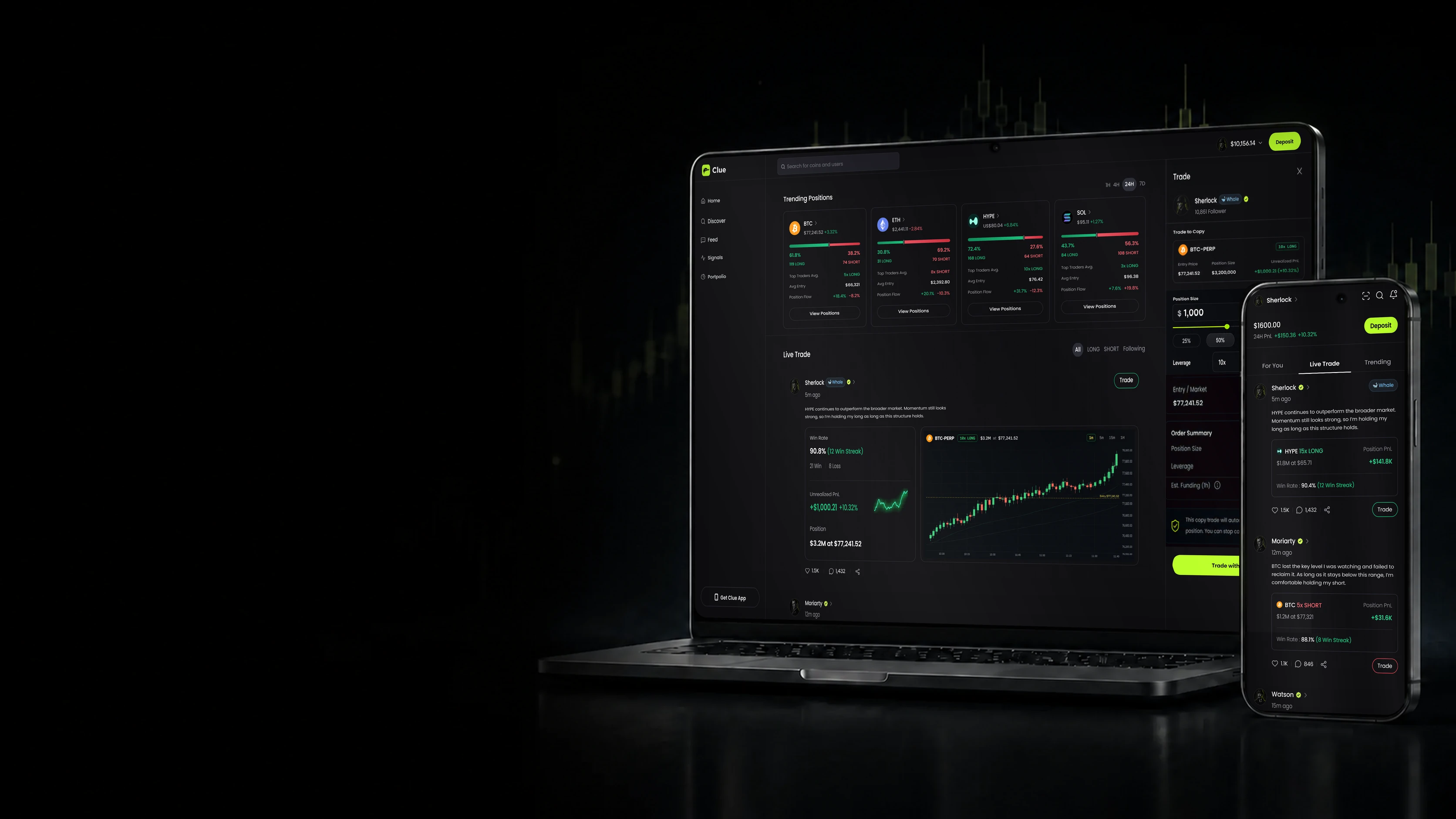 Clue on desktop and mobile